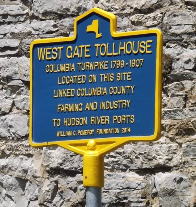 west gate tollhouse marker